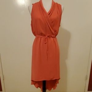 Love21 Pink Hi-Low Wrap Dress
